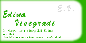 edina visegradi business card